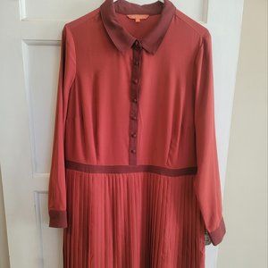 Modcloth Pleated / Collared Dress 1X